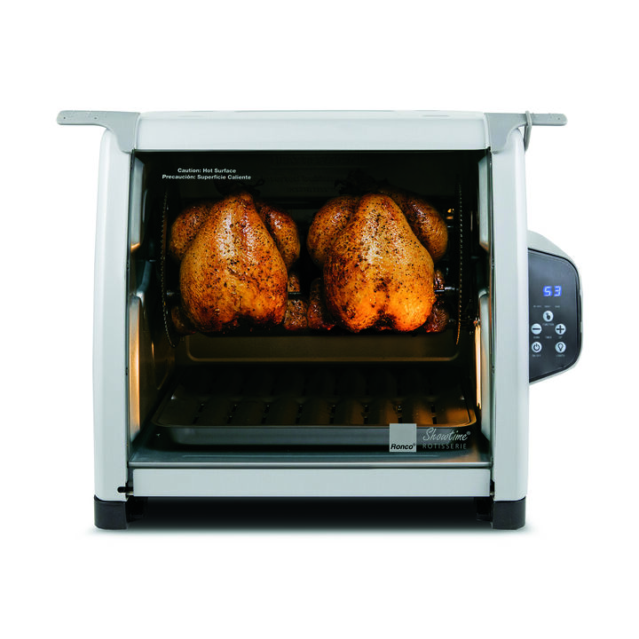 Ronco 6000 Platinum Series Rotisserie Oven, 3 Cooking Functions, Digital Display, Includes Rotisserie Spit and Multi-Purpose Basket