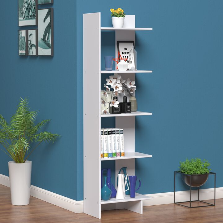 5-tier Freestanding Decorative Storage Display Bookshelf