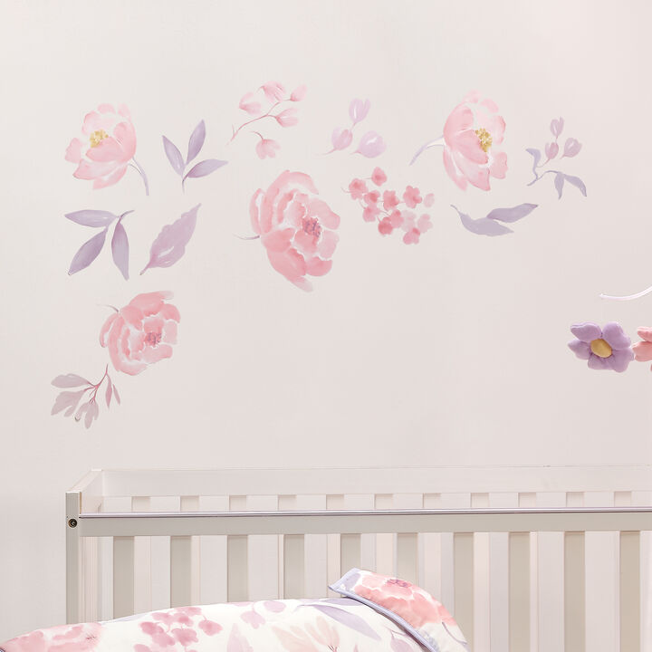 Bedtime Originals Lavender Floral Pink/Purple Wall Decals / Stickers