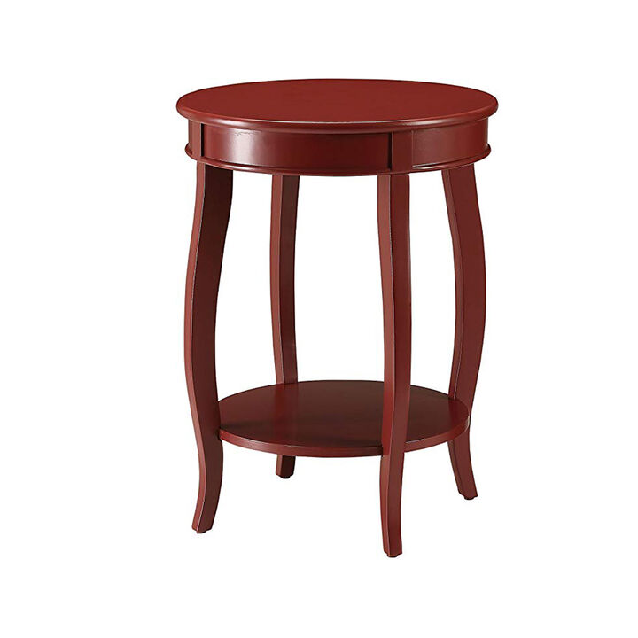 Trendy Side Table, Red-Benzara
