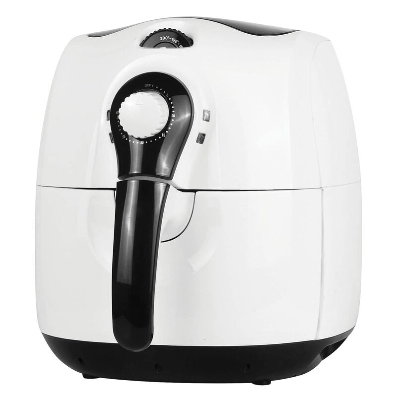 Brentwood 3.7 Quart Electric Air Fryer in White with Timer and Temperature Control
