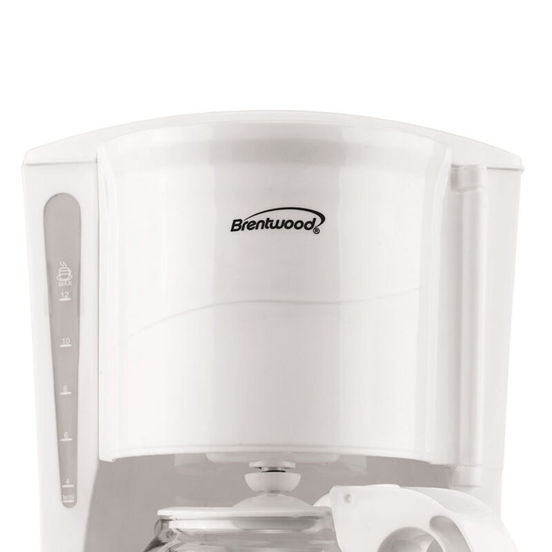 Brentwood 12-Cup Digital Coffee Maker in White