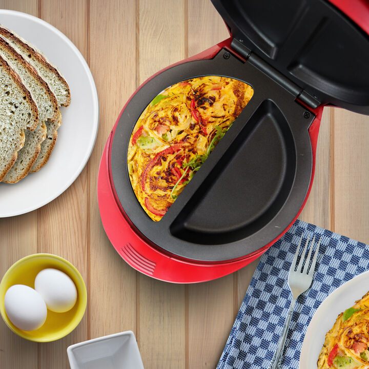 Better Chef Electric Double Omelet Maker - Red