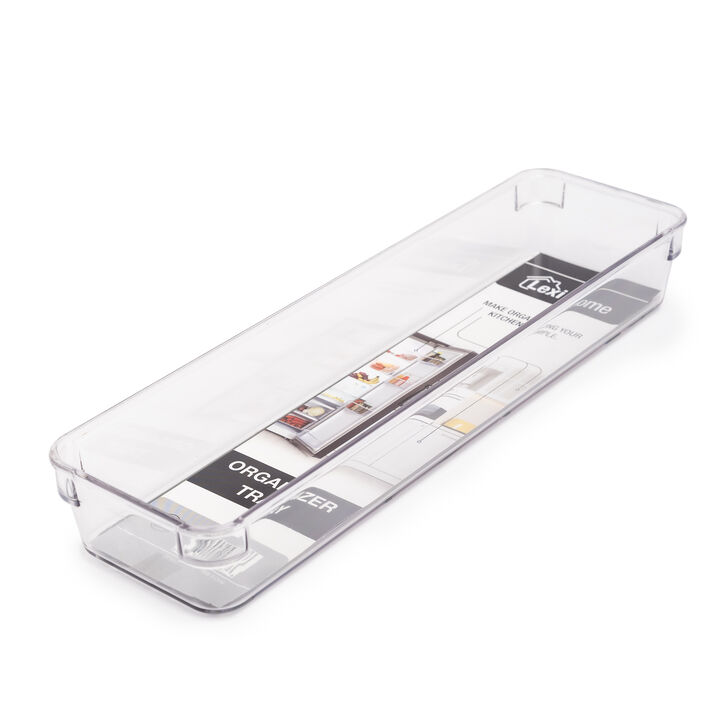12.8 x 4 Acrylic Organizer with Non Slip Rubber Lining, 6 Pack