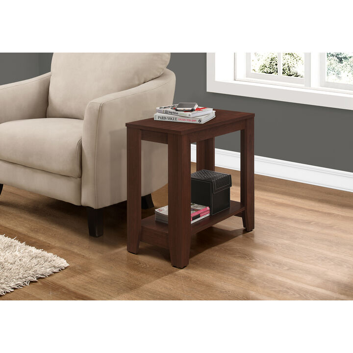 Monarch Specialties I 3148 Accent Table, Side, End, Nightstand, Lamp, Living Room, Bedroom, Laminate, Brown, Transitional