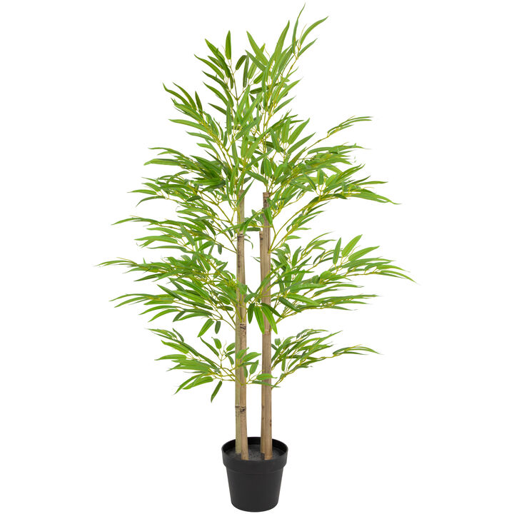 47" Artificial Potted Bamboo Plant
