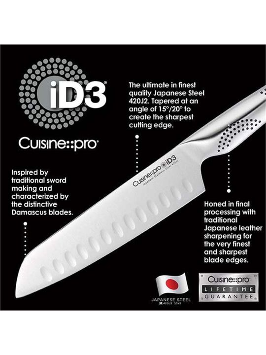 iD3® 3 Piece Santoku Knife Set