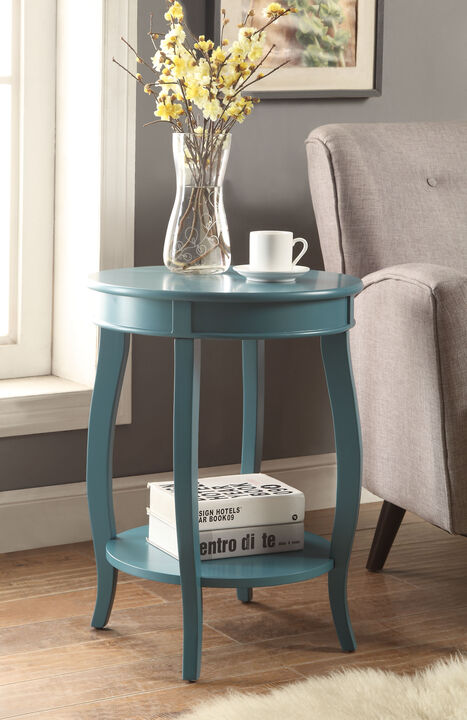 ACME Aberta Accent Table, Teal