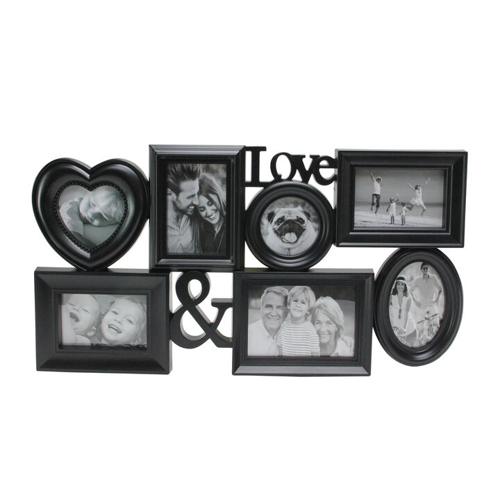 27" Black Multi-Sized Love Photo Collage Frame