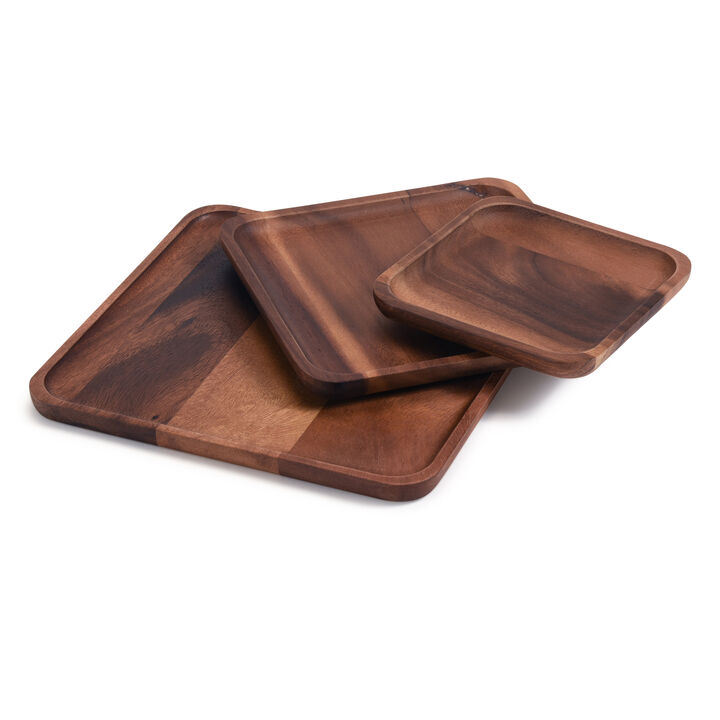 Set of 3 Square Plates - 1 each size