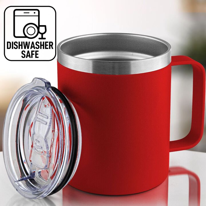 Insulated Coffee Mug with Lid 12oz