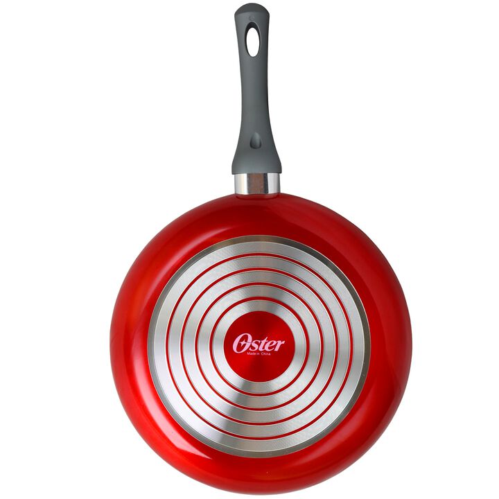 Oster Herscher 12 Inch Frying Pan in Translucent Red