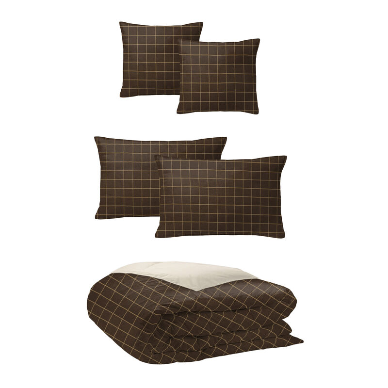 6ix Tailors Fine Linens Ansible Chocolate Comforter Set
