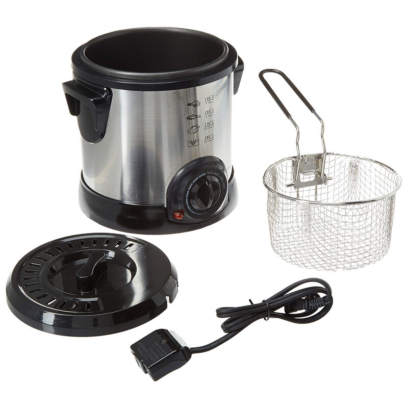 Brentwood 1 Liter Electric Deep Fryer in Stainless Steel