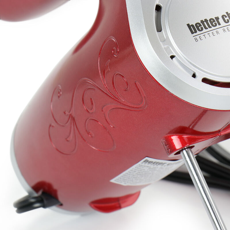 Better Chef 5 Speed Electric Hand Mixer in Red