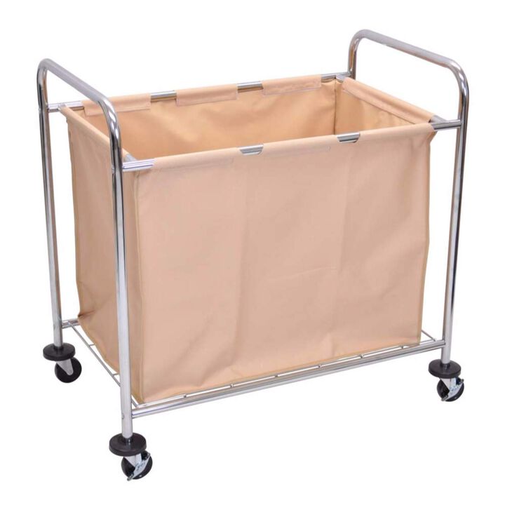 Luxor FurnLuxor HL14 Laundry Cart With Steel Frame and Canvas