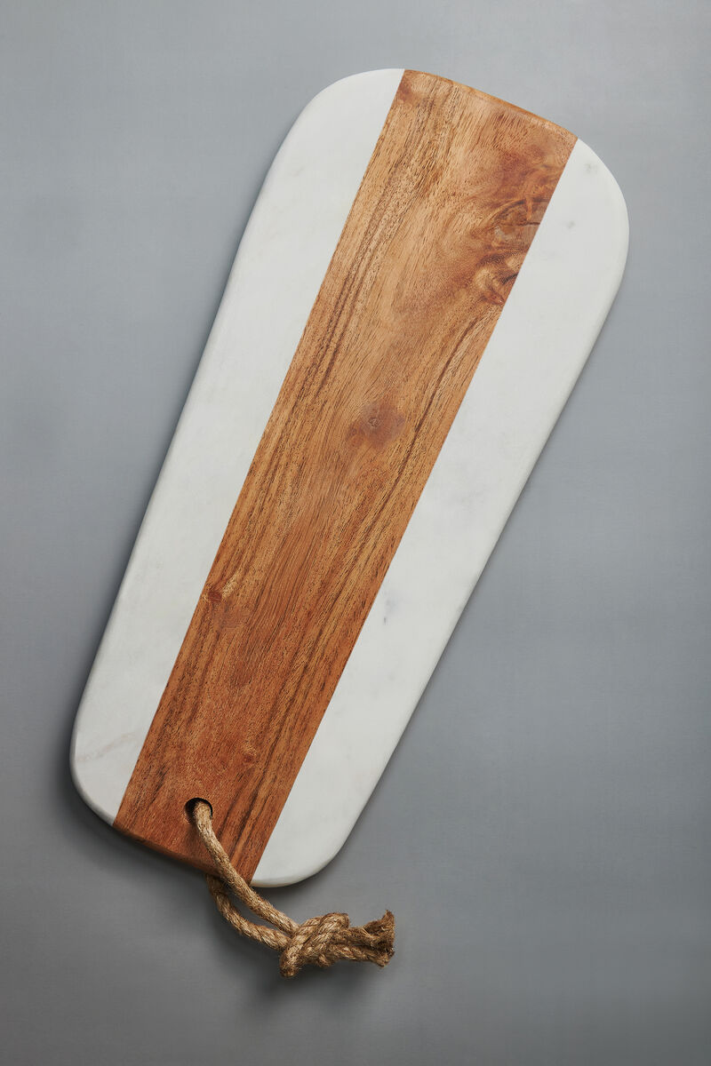 Sulguni Marble & Wood Cutting Board - White