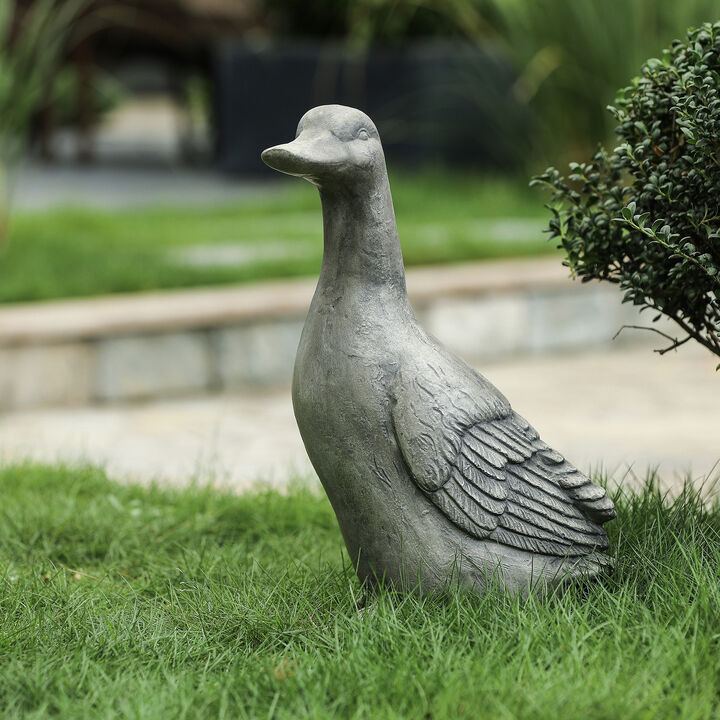 LuxenHome MgO Duck Garden Statue
