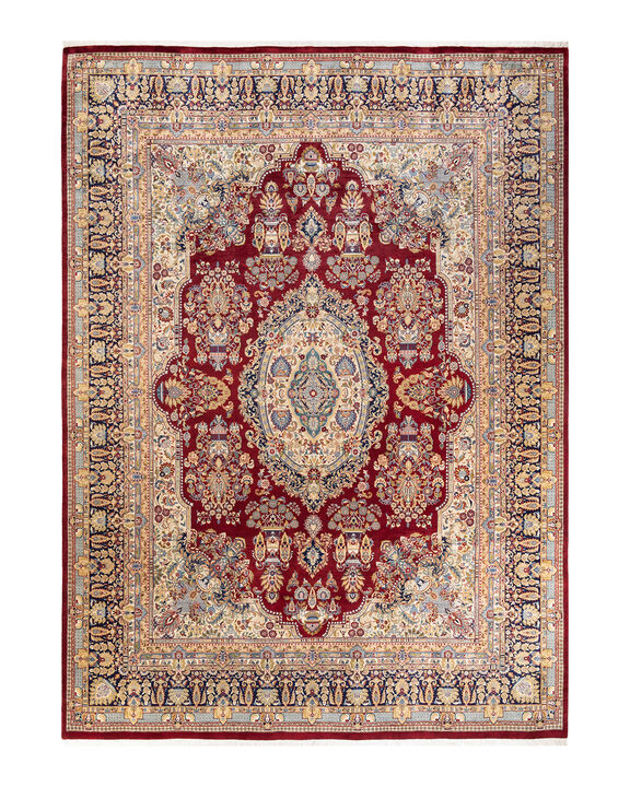 Mogul, One-of-a-Kind Hand-Knotted Area Rug  - Red, 9' 1" x 12' 4"