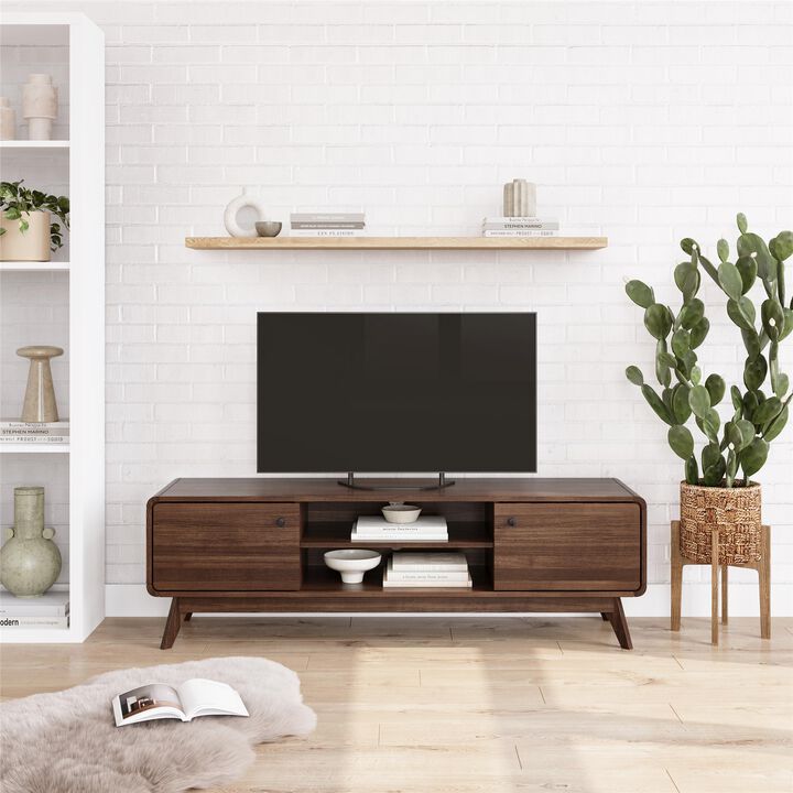 Leva Media Console TV Stand with Shelves