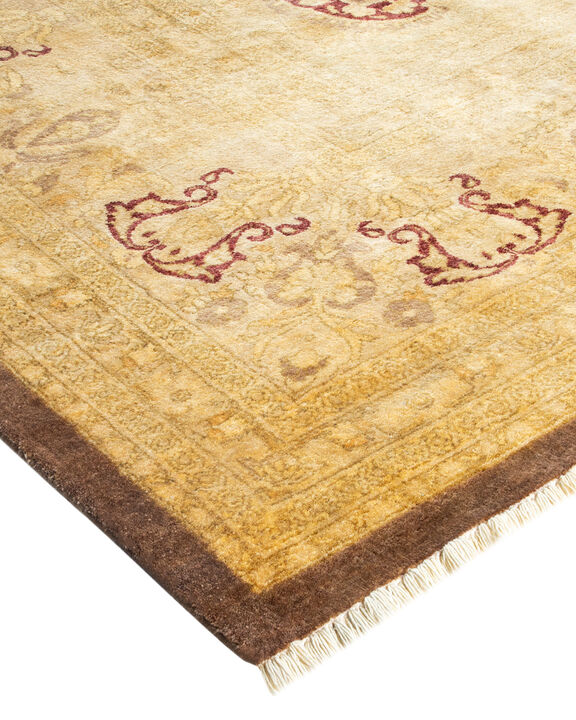Mogul, One-of-a-Kind Hand-Knotted Area Rug  - Brown, 9' 1" x 12' 4"