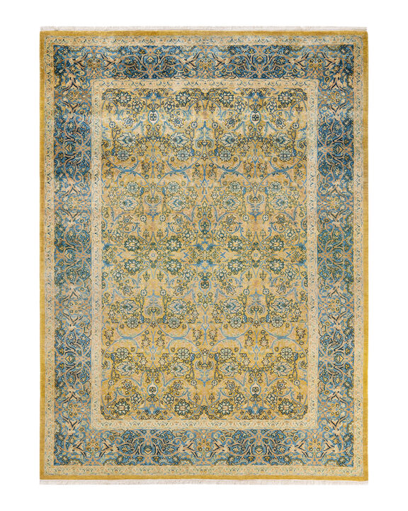 Mogul, One-of-a-Kind Hand-Knotted Area Rug  - Green, 6' 0" x 8' 7"