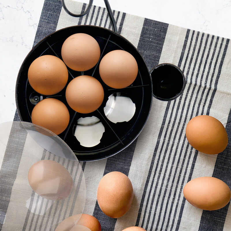 Better Chef 7-Egg Electric Egg Cooker in Black