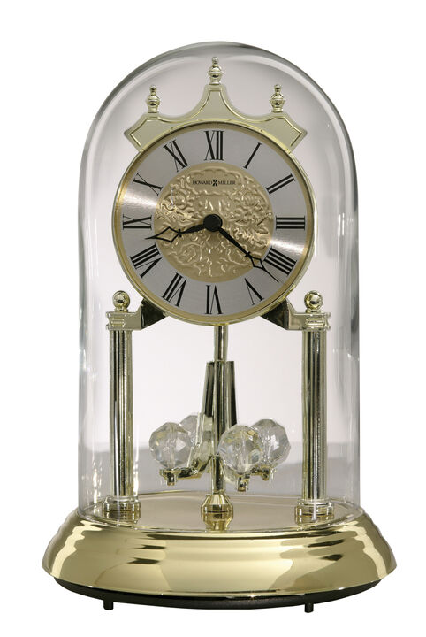 Howard Miller 645690 Howard Miller Christina Tabletop Clock 645690 Polished Brass