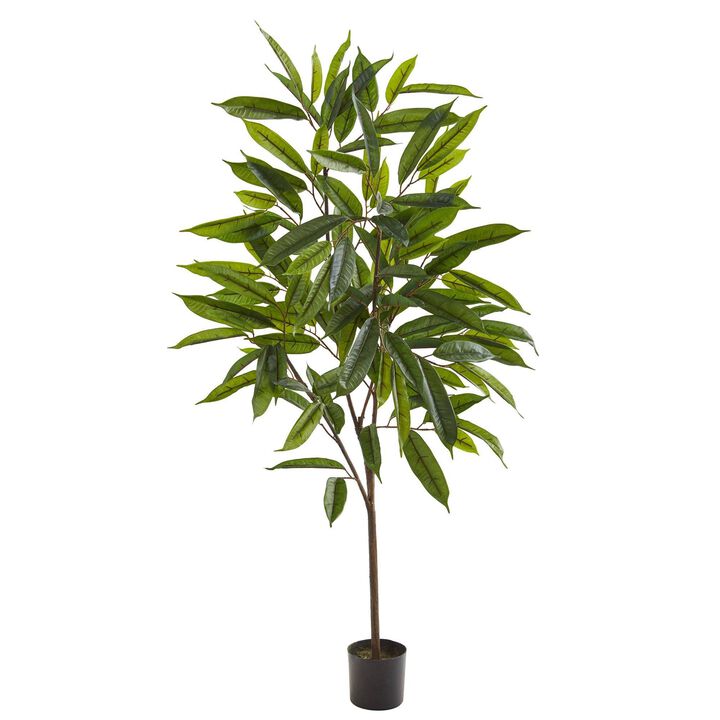 Nearly Natural 52-in Long Leaf Ficus Artificial Plant