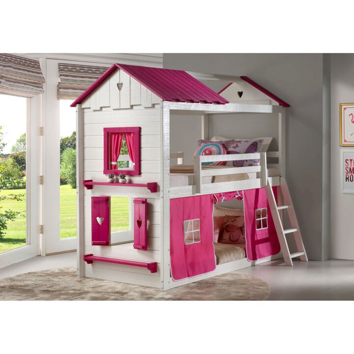 Donco SWEET HEART BUNK W/PINK TENT KIT