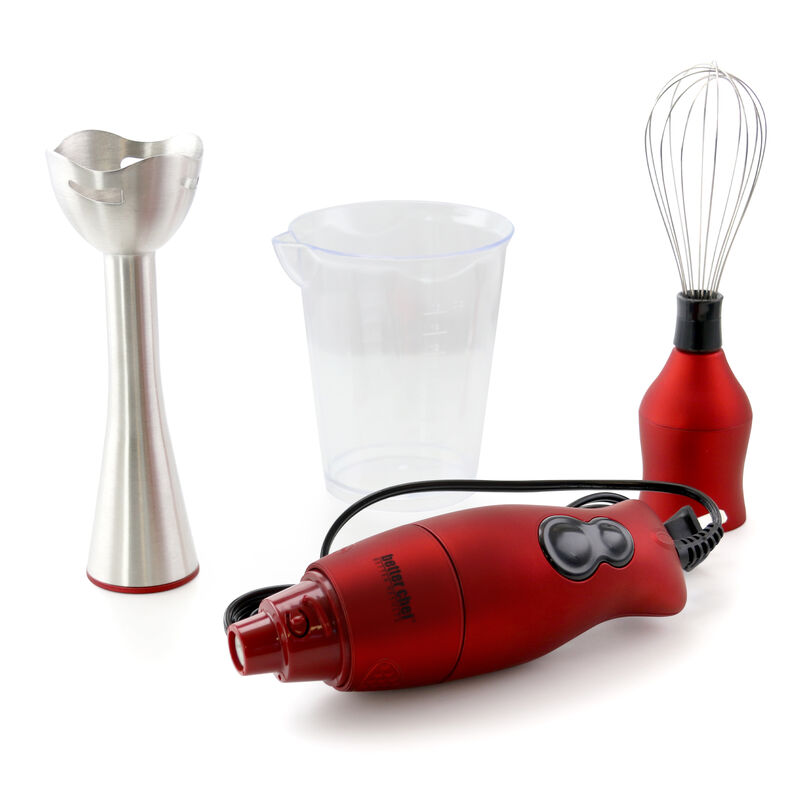 Better Chef DualPro Handheld Immersion Blender in Red