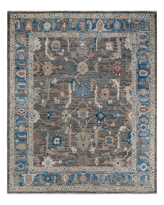 Oushak, One-of-a-Kind Hand-Knotted Area Rug  - Beige, 8' 2" x 9' 10"