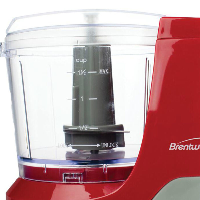 Brentwood 1.5 Cup Mini Food Chopper in Red