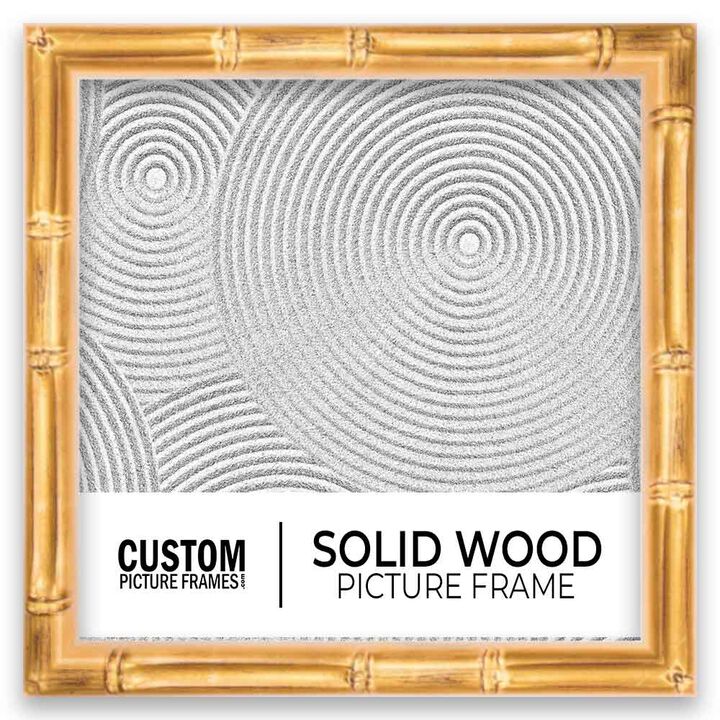 Gold Bamboo Square Picture Frame