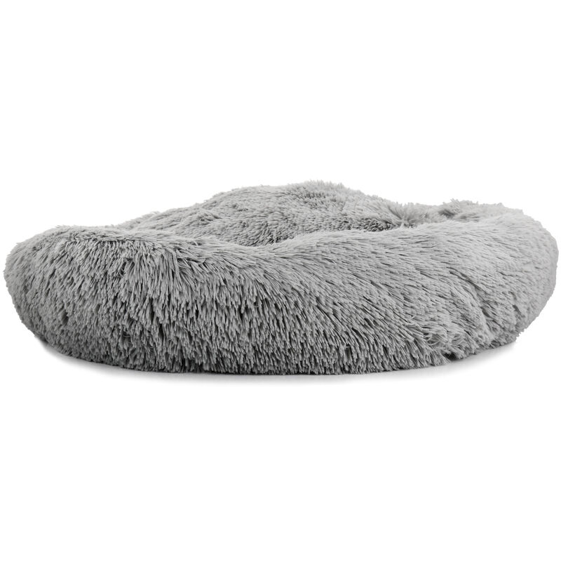 Gibson Home Bow Wow Buddy 30 Inch Medium Pet Bed in Shaggy Grey