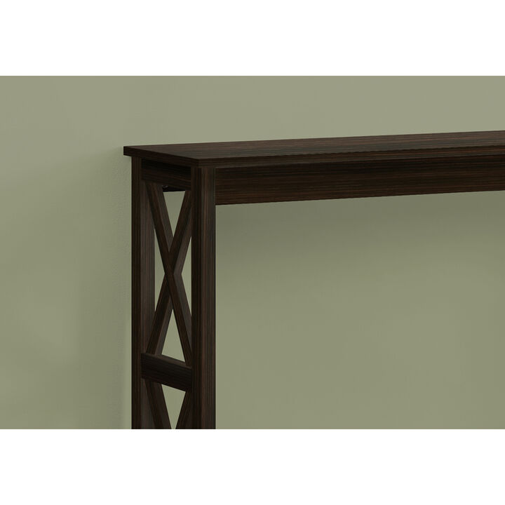 Monarch Specialties I 2790 Accent Table, Console, Entryway, Narrow, Sofa, Living Room, Bedroom, Laminate, Brown, Contemporary, Modern