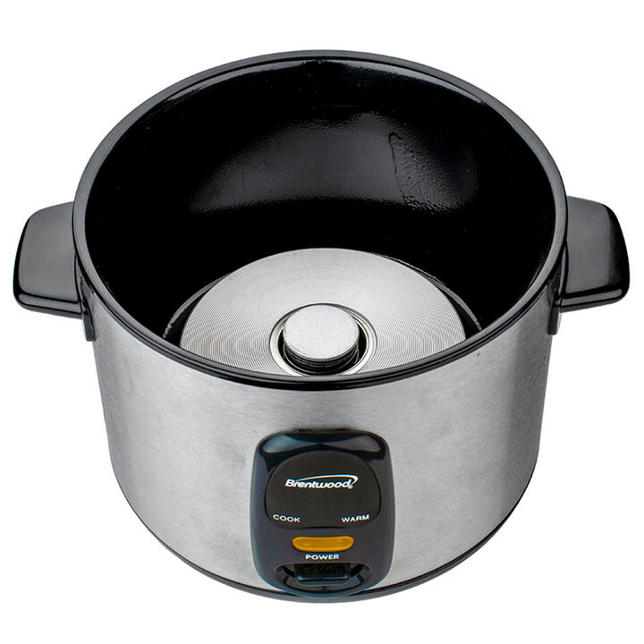 Brentwood 10 Cup Rice Cooker / Non-Stick in Silver
