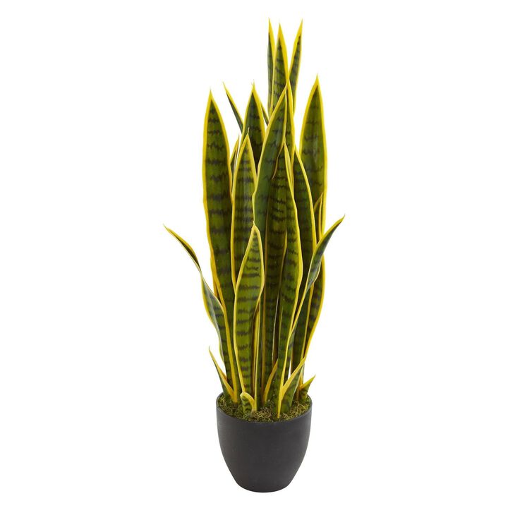 Nearly Natural 33-in Sansevieria Artificial Plant