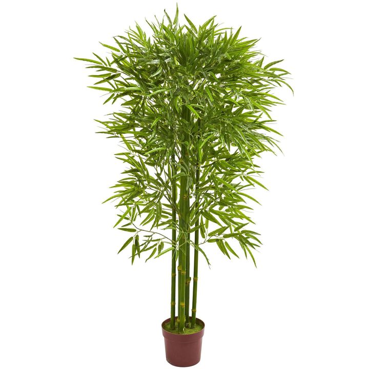 Nearly Natural 5.5-ft Bamboo Tree UV Resistant (Indoor/Outdoor)