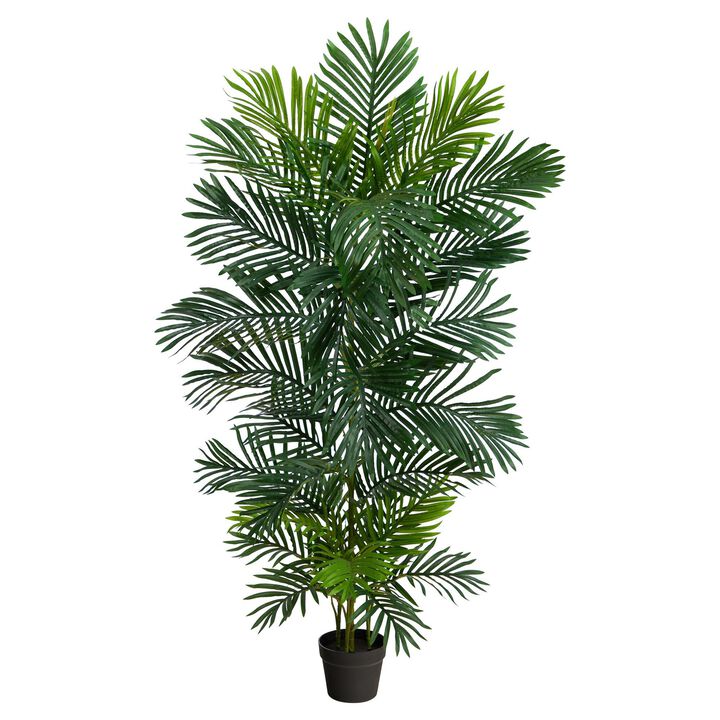 Nearly Natural 5-ft Areca Artificial Palm Tree UV Resistant (Indoor/Outdoor)