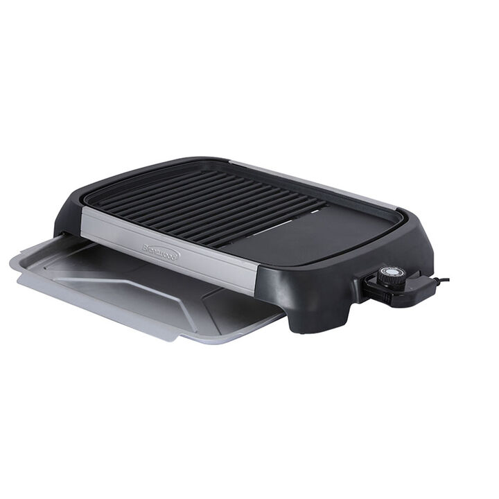 Brentwood Select TS-641 1200 Watt Electric Indoor Grill & Griddle, Stainless Steel