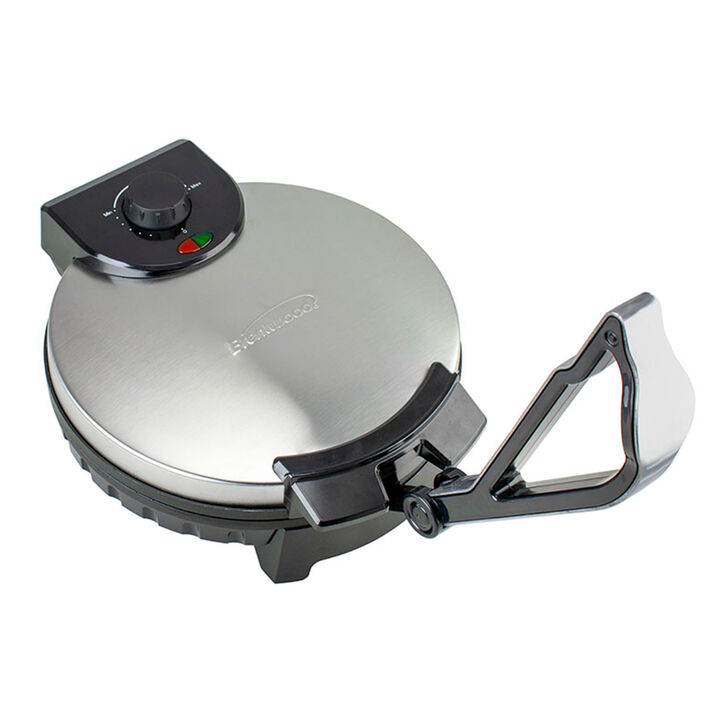 Brentwood 12 Inch Stainless Steel Nonstick Electric Tortilla Maker