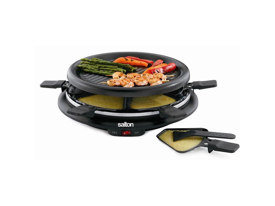 Salton TPG315 Round Party Grill And Raclette 6 Persons