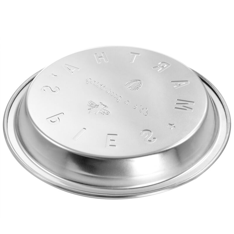 Martha Stewart 2 Piece Aluminum 9in Pie Pan Set in Silver