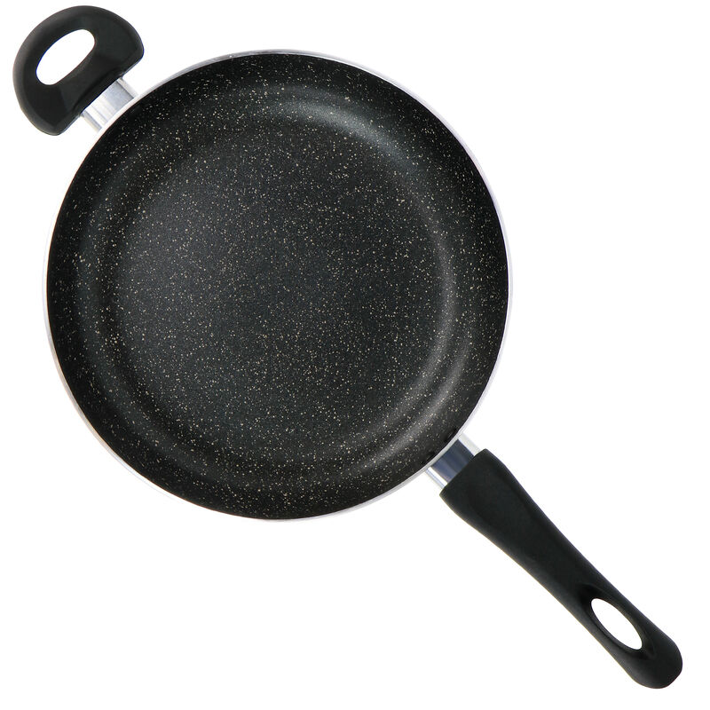 Oster Pallermo 3.5 Quart Aluminum Nonstick Saute Pan in Charcoal with Lid