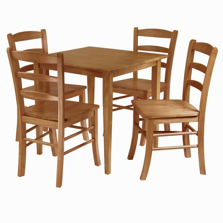 Winsome Groveland, 4 Chairs, Light Oak