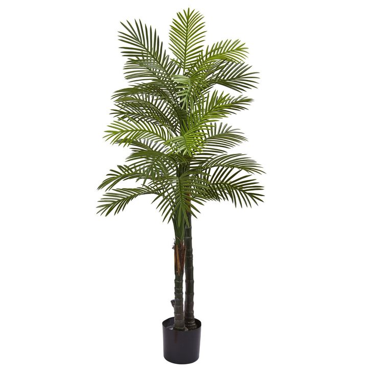 Nearly Natural 5.5-in Robellini Palm Tree w/29 Lvs UV Rest (Indoor/Outdoor)