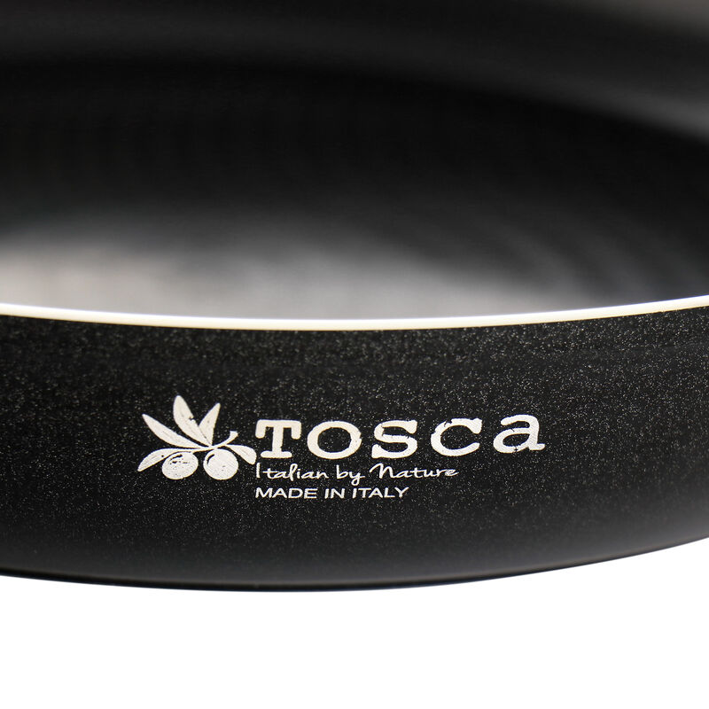 Tosca Cortona 10 Inch Nonstick Aluminum Frying Pan in Warm Black