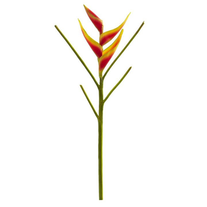 Nearly Natural 26-in-in Heliconia Artificial Flower (Set of 4)