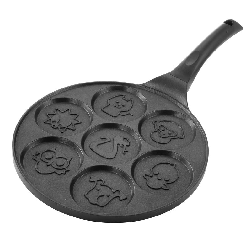 MegaChef Fun Animal Design 10.5 Inch  Nonstick Pancake Maker Pan with Cool Touch Handle
